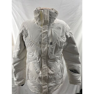 Women's The North Face belted White goose down Puffer Jacket 600 Size large